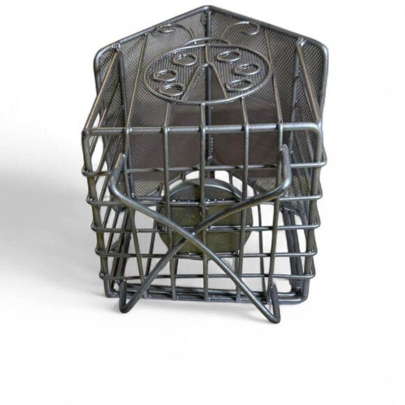 VTG Hanging Metal Birdcage Candle Holder Ladybug Decor - Picture 4 of 7